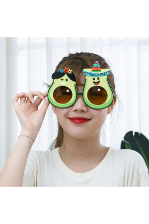 Hawaii Temalı Avokado Gözlük – Kostüm & Parti Gözlüğü&hellip;