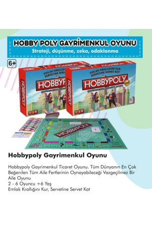 Hobby Poly Gayrimenkul Emlak Ticareti Oyunu&hellip;