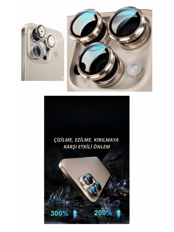 İphone 16 Pro Kamera Lens Koruyucu Naturel&hellip;