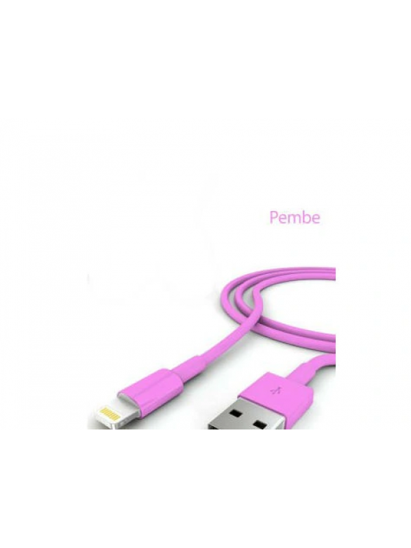 İphone Şarj Data Kablosu - Pembe&hellip;