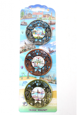 İstanbul Temalı Metal Magnet 3'lü Set Alk2890… İstanbul Temalı Metal Magnet 3'lü Set Alk2890…