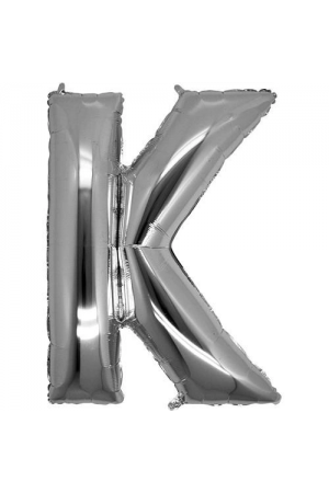 K Harf Folyo Balon Gümüş Renk  40 İnç&hellip;