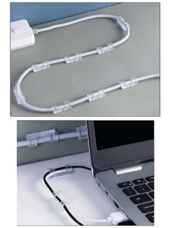 Kablo Sabitleyici Klipsler 20 Adet Kablo Düzenleyici Duvar Fayans Cam Kab&hellip;