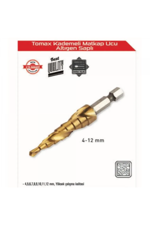 Kademeli Matkap Ucu 4-12 Mm Arası - Altıgen Saplı&hellip;