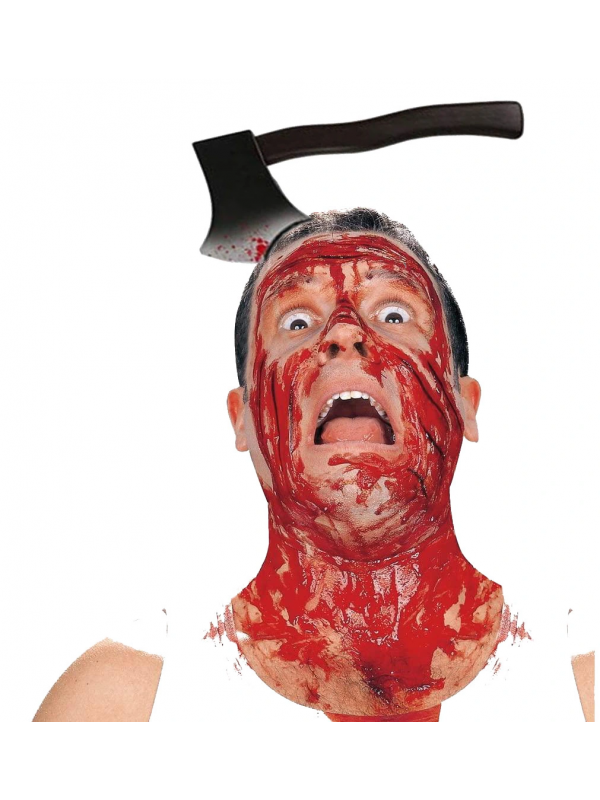 Kafaya Saplanmış Halloween Kanlı Balta Şaka Tacı&hellip;