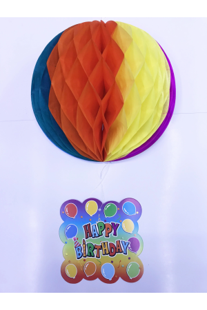 Kağıt Süs Happy Birthday Dekor 55 Cm-0748&hellip;