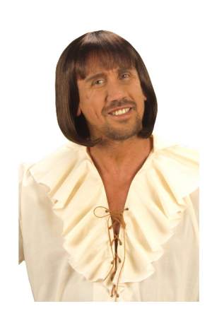 Kahve Renk Erkekler İçin Kısa Ortaçağ Peruğu… Kahve Renk Erkekler İçin Kısa Ortaçağ Peruğu…