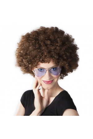 Kahve Renk Kıvırcık Afro Bonus Peruk… Kahve Renk Kıvırcık Afro Bonus Peruk…