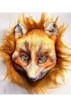 Kahverengi Peluş Saçlı Tilki Maskesi Mega Peluş 29 No&hellip;