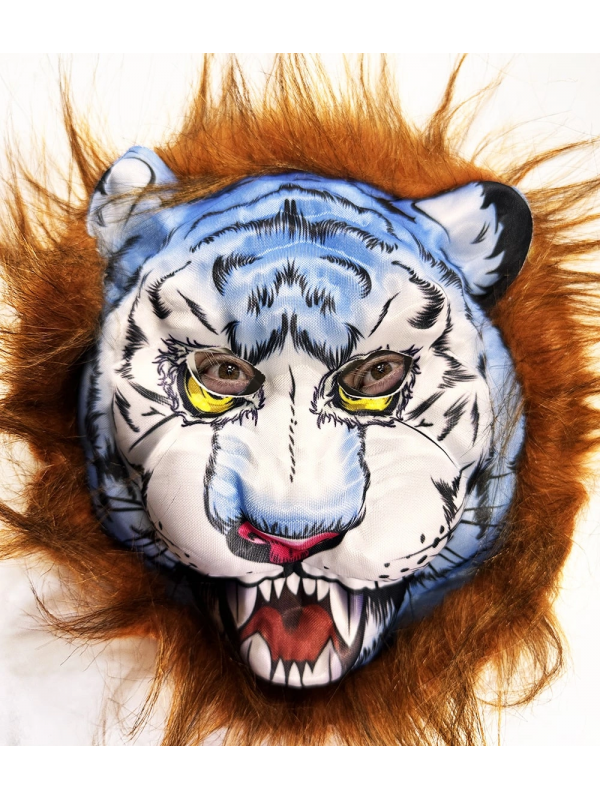 Kahverengi Saçlu Köpek Kurt Kaplan Maskesi Mega Peluş 34 No&hellip;