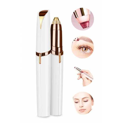 Kalem Tipi Taşınabilir İnce Uçlu Yüz Için Tüy Alıcı Kaş Bıyık Epilasyon Aleti (pil Dahildir)