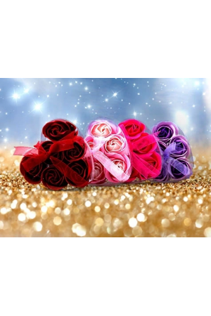 Kalp Kutulu Gül Şeklinde Sabun… Kalp Kutulu Gül Şeklinde Sabun…