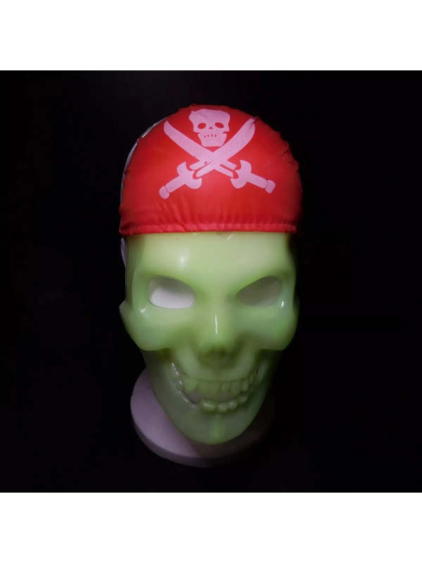 Karanlıkta Parlayan Fosforlu Korsan Kafatası Maskesi&hellip;