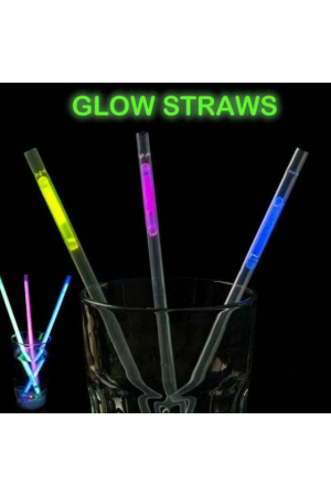Karanlıkta Parlayan Glow  Fosforlu Pipet 3 Renk 3 Adet&hellip;