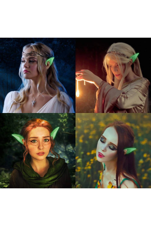 Karanlıkta Yanan Fosforlu Lateks Elf Kulağı 1 Çift 10x5 Cm&hellip;