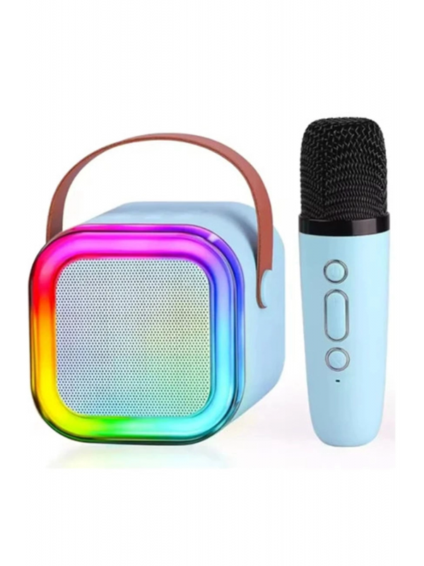 Karaoke Kablosuz Hoparlör Mikrofonlu Rgb Işıklı Bluetooth Speaker Tf K&hellip;