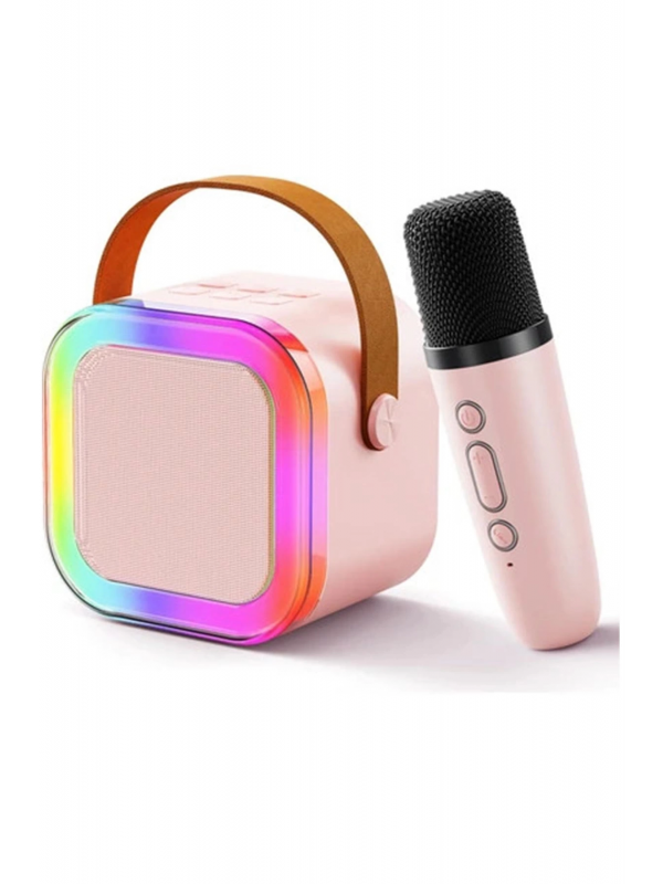 Karaoke Kablosuz Hoparlör Mikrofonlu Rgb Işıklı Bluetooth Speaker Tf K&hellip;
