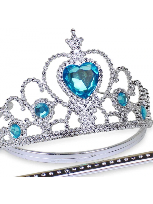 Karlar Ülkesi Mavi Kalpli Taşlı Elsa Tacı&hellip;