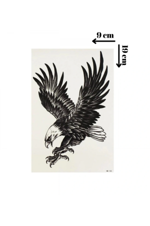 Kartal Geçici Dövme Şablonu - Ff037…