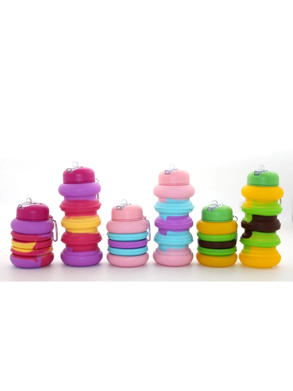 Katlanabilir Portatif Silikon Su Şişesi 500 Ml Alk3138&hellip;