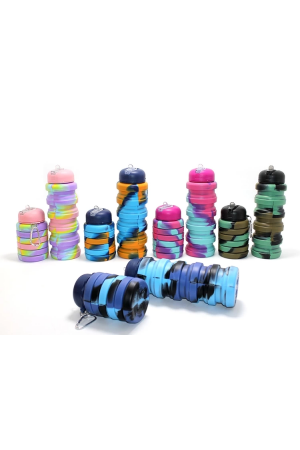 Katlanabilir Portatif Silikon Su Şişesi 500 Ml Alk3140…