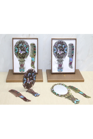 Kelebek Katlanabilir Ayna Ve Tarak Seti Büyük Boy Alk4981&hellip;