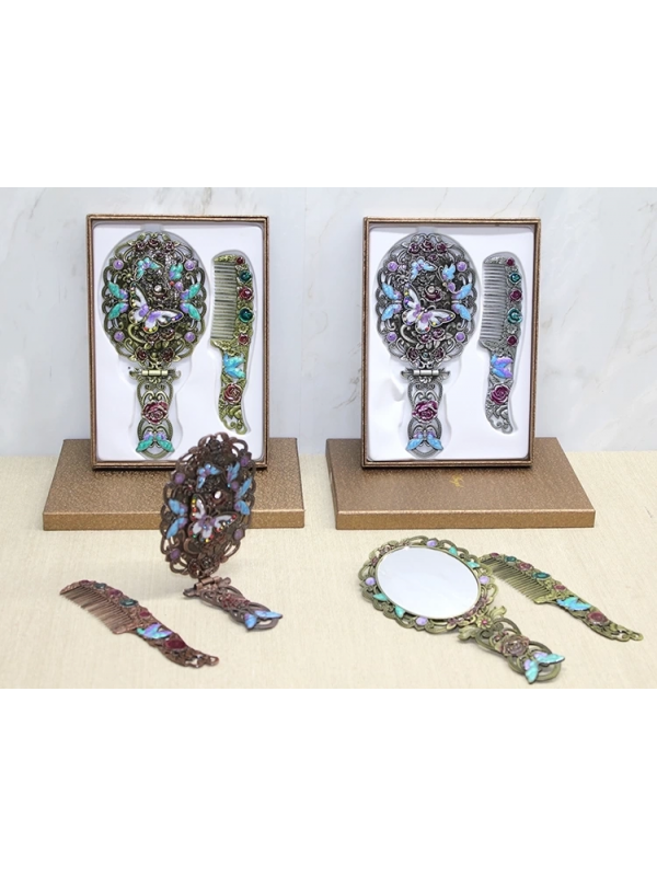 Kelebek Katlanabilir Ayna Ve Tarak Seti Büyük Boy Alk4981&hellip;