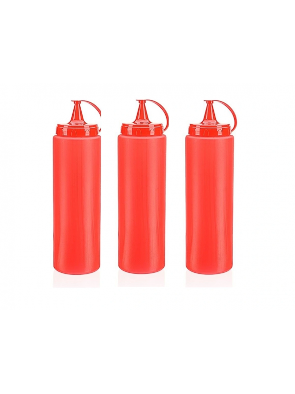 Ketçap Şişesi - 1000ml Dev Boy Kırmızı 3 Adet&hellip;