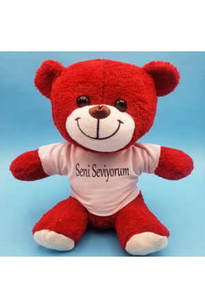 Kırmızı Ayıcık Seni Seviyorum Tişörtlü…