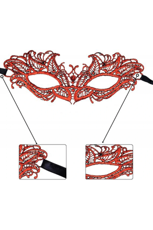 Kırmızı Dantel Masquerade Maskesi 5 No&hellip;