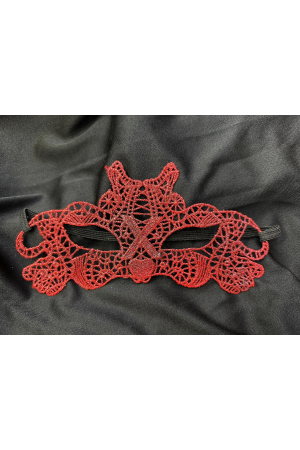 Kırmızı Dantel Masquerade Maskesi Çift Taraflı 10 No&hellip;
