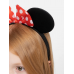 Kırmızı Fiyonklu Minnie Mouse Taç Fare Tacı Kafa Bandı