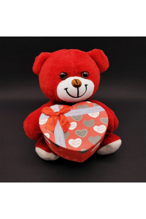 Kırmızı Kalp Kutulu Ayı… Kırmızı Kalp Kutulu Ayı…