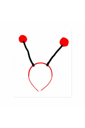 Kırmızı Ponponlu Gösteriler İçin Plastik Uğur Böceği Tacı&hellip;