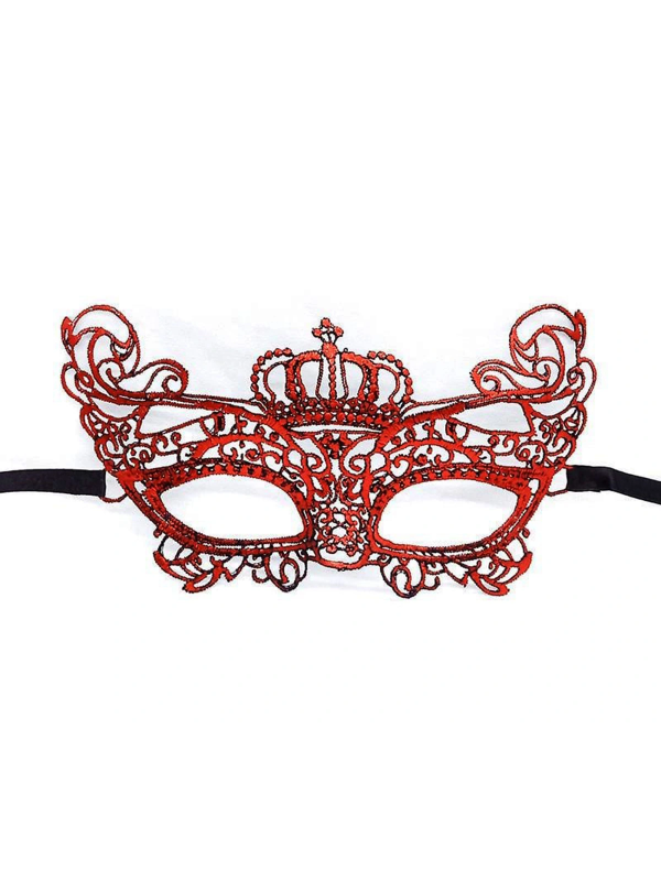 Kırmızı Renk Dantel Örgü İşlemeli Parti Maskesi Model 2… Kırmızı Renk Dantel Örgü İşlemeli Parti Maskesi Model 2…