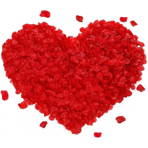 Kırmızı Renk Gül Yaprağı Şekilli Konfeti – 1 Paket 100 Adet