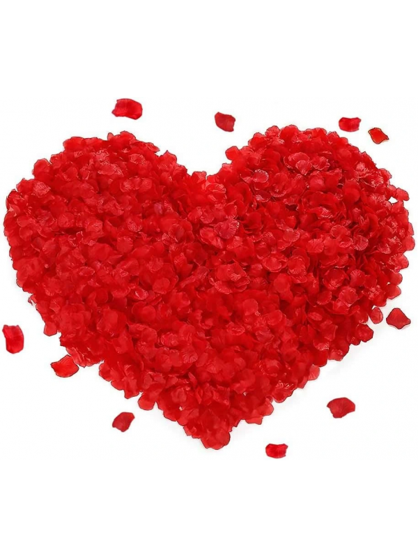 Kırmızı Renk Gül Yaprağı Şekilli Konfeti – 10 Paket 1000 Adet&hellip;