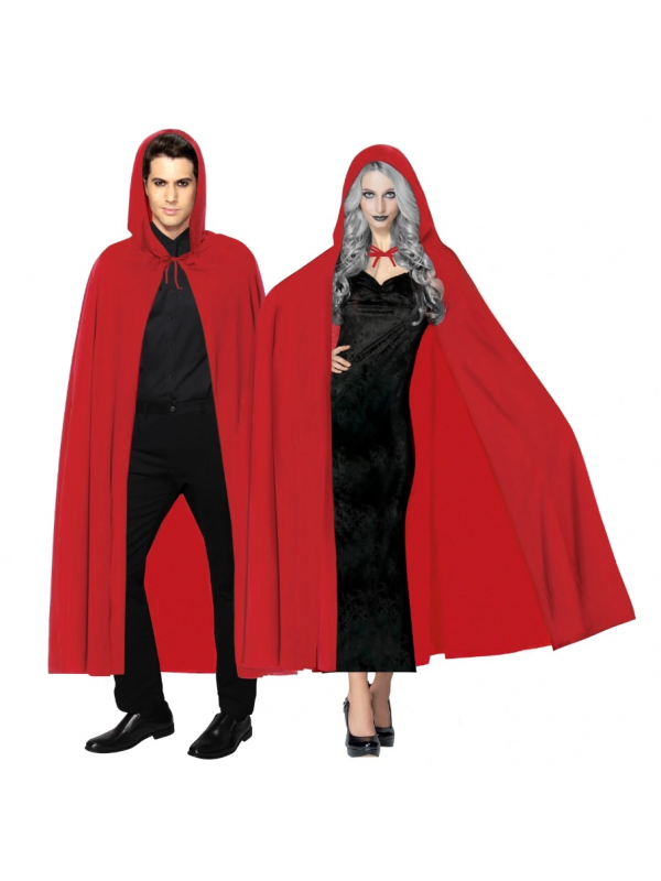 Kırmızı Renk Kapşonlu Pelerin 120 Cm… Kırmızı Renk Kapşonlu Pelerin 120 Cm…