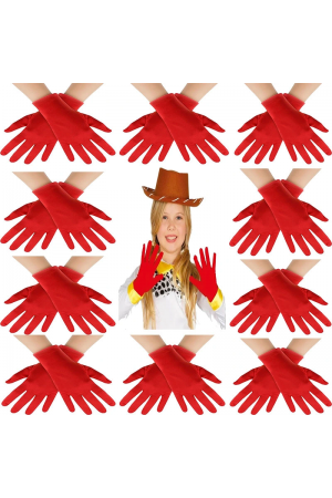 Kırmızı Renk Likralı 23 Nisan 29 Ekim 19 Mayıs Gösteri Bando Eldiven&hellip;