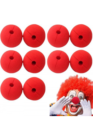 Kırmızı Renk Sünger Palyaço Burnu Takma Burun 10 Adet&hellip;