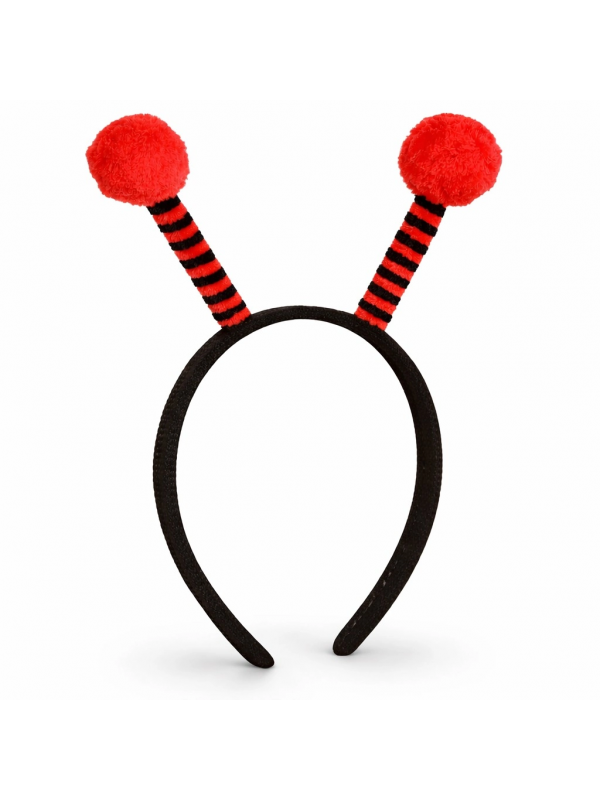 Kırmızı Siyah Uğur Böceği Antenli Taç - Çocuk Uğur Böceği Tacı&hellip;