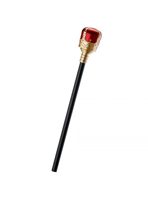 Kırmızı Topuzlu Kral Asası Kraliyet Asası 40 Cm&hellip;