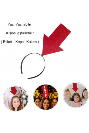 Kişiselleştirilebilir Ok Taç – Üzerine Yazı Yazılabilen Parti Tac�&hellip;