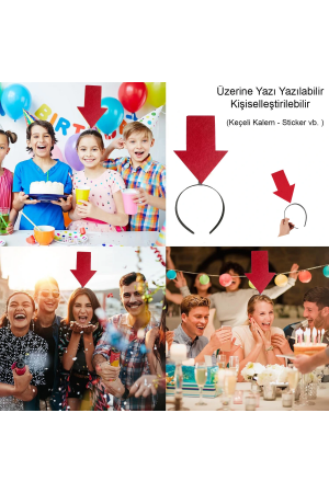 Kişiselleştirilebilir Ok Taç – Üzerine Yazı Yazılabilen Parti Tac�&hellip;