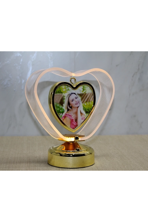 Kişiye Özel Fotoraf Alanli Kalpli Led Çerceve Alk4450&hellip;