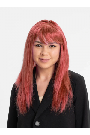 Kızıl Renk Düz Kesim Uzun Parti Peruğu Takma Saç&hellip;