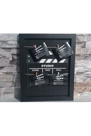 Klaket Tasarımlı İpli Ve Mandallı Fotoğraf Çerçevesi No: 2… Klaket Tasarımlı İpli Ve Mandallı Fotoğraf Çerçevesi No: 2…