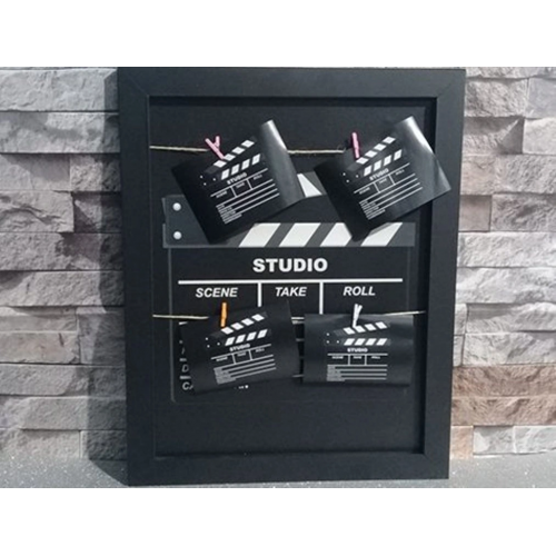 Klaket Tasarımlı İpli Ve Mandallı Fotoğraf Çerçevesi No: 2