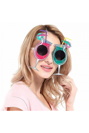 Kokteyl Temalı Hawaii Yaz Partisi Gözlüğü 15x16 Cm&hellip;