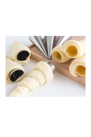 Kornet Kurabiye Şekil Verici - Paslanmaz  Korneo Kalıbı 6 Lı&hellip;